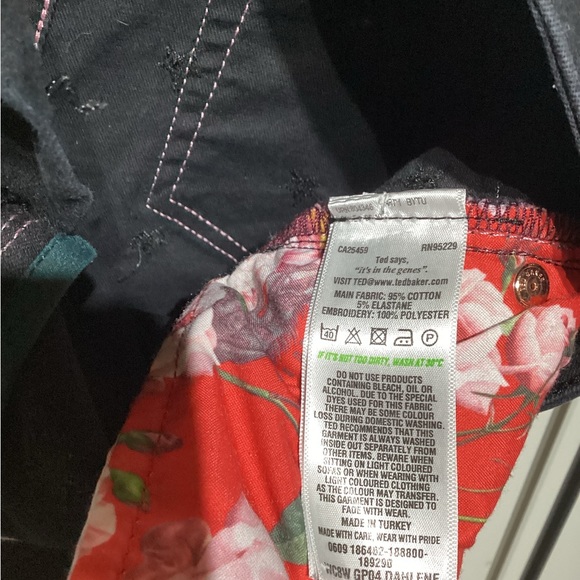 COPY - Ted BakerDahlene Embroidered Star Skinny size 28 - Picture 9 of 12